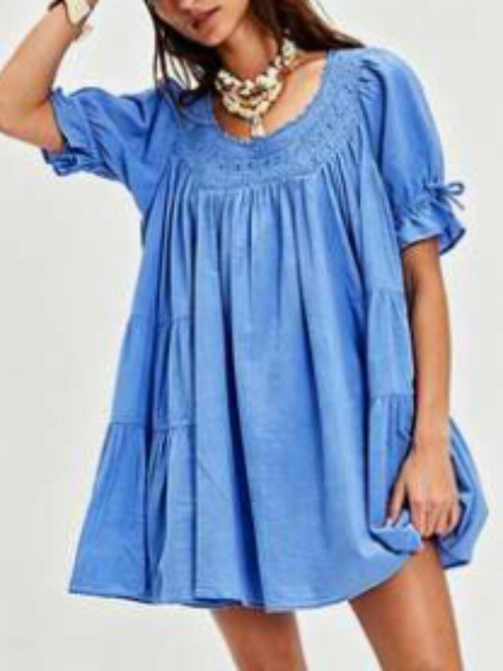 Blue Babydoll Dress